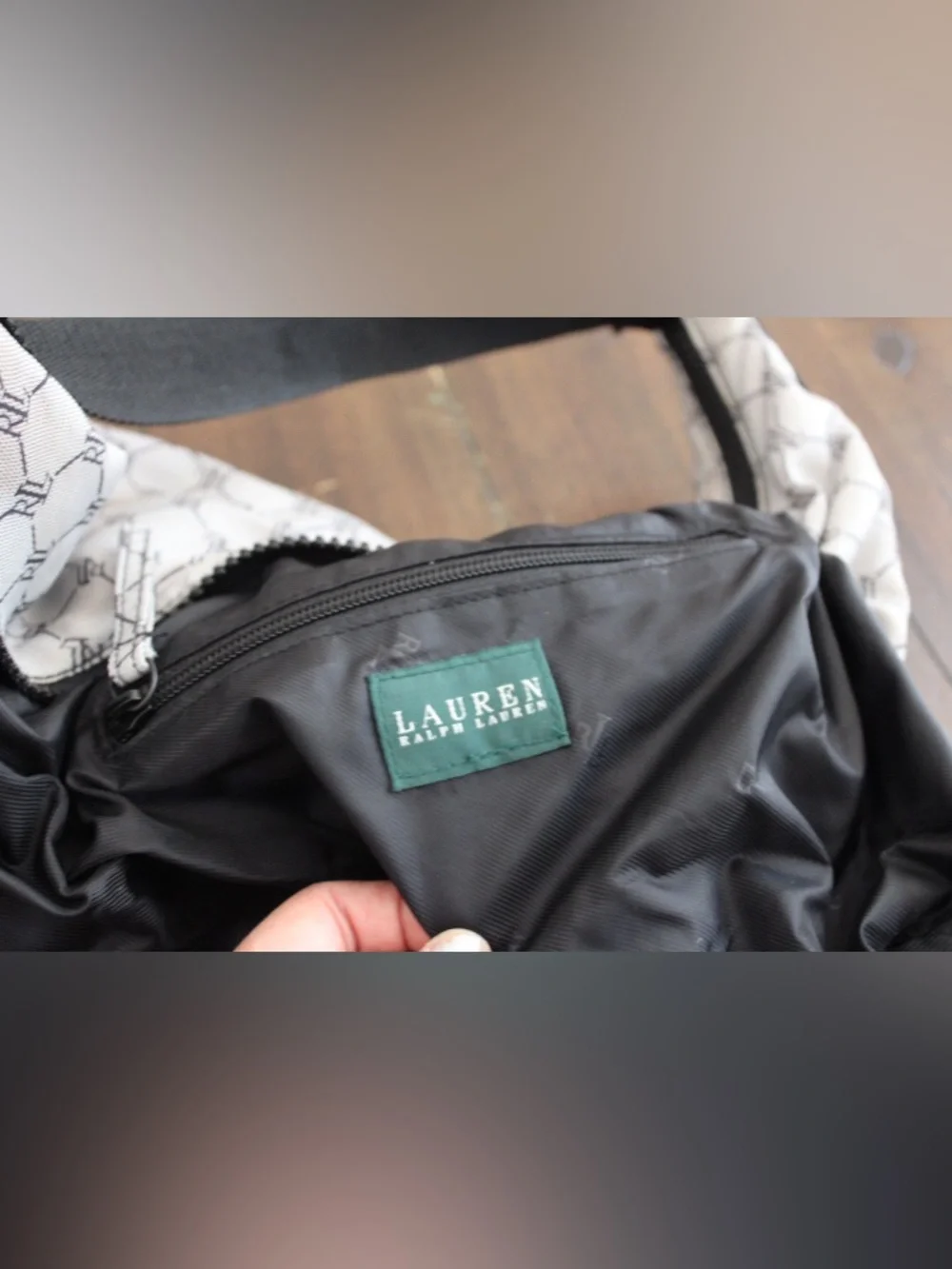 Lauren Ralph Lauren Y2K logo hobo bag